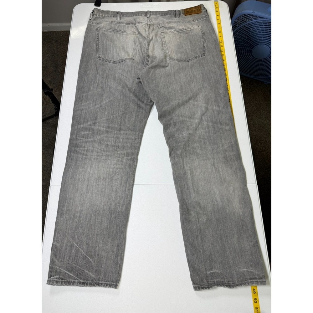 Polo Ralph Lauren Hampton Straight Gray Jeans Mens 44x34 Vintage Y2K Grunge - Picture 2 of 12